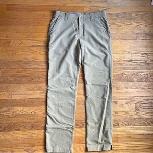 Under Armour Mens Golf Pants Tan Khaki Size 34 x 34